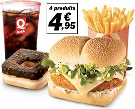Menus chez Quick