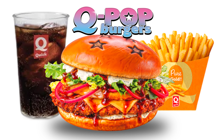 Q-POP Burger Qorean Chicken + Galette de Riz