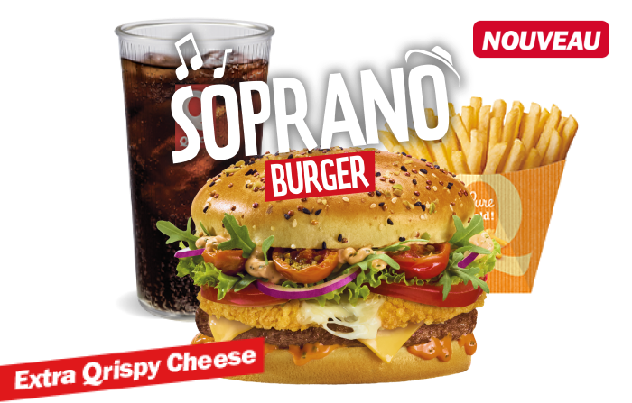 Soprano Burger Bœuf Qrispy 