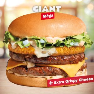 Giant Mega'N Qrispy Cheese
