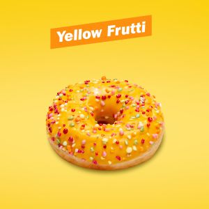 Donut Yellow Frutti icon